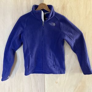 The North Face Full Zip Fleece Jacket Coat Purple Blue Womens Size Small